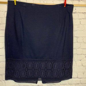Talbots Navy Skirt